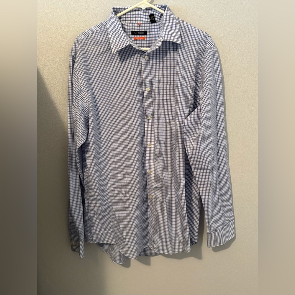 Van Heusen Blue and White Checkered Shirt